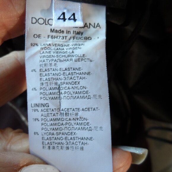 Dolce & Gabbana Virgin Wool Burgundy Sheath Dress w/Black Trim Size IT 44- US 8 - Picture 15 of 16